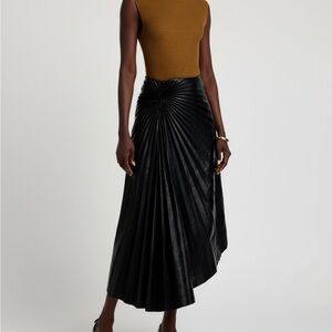 Elegant Black Pleated Skirt